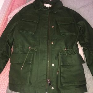 H and M Green Cargo Jacket